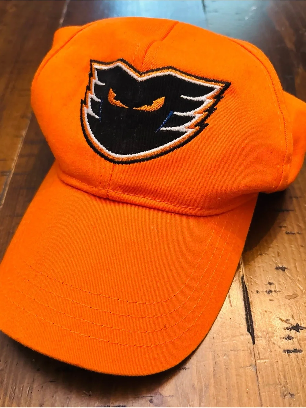 Youth Orange Philadelphia Phantoms Baseball Cap with adjustable strap